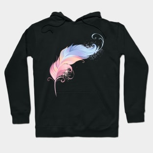 Elegant Powder Feather Hoodie